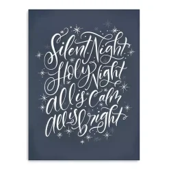 Sale Silent Night Christmas Wall Plaque Christmas Art & Wall Decor