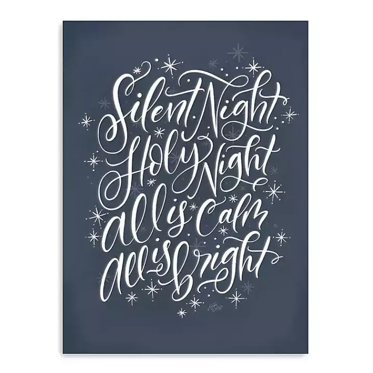 Sale Silent Night Christmas Wall Plaque Christmas Art & Wall Decor