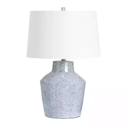 Kirklands Home Table Lamps|Speckled Ceramic Jar Table Lamp Blue