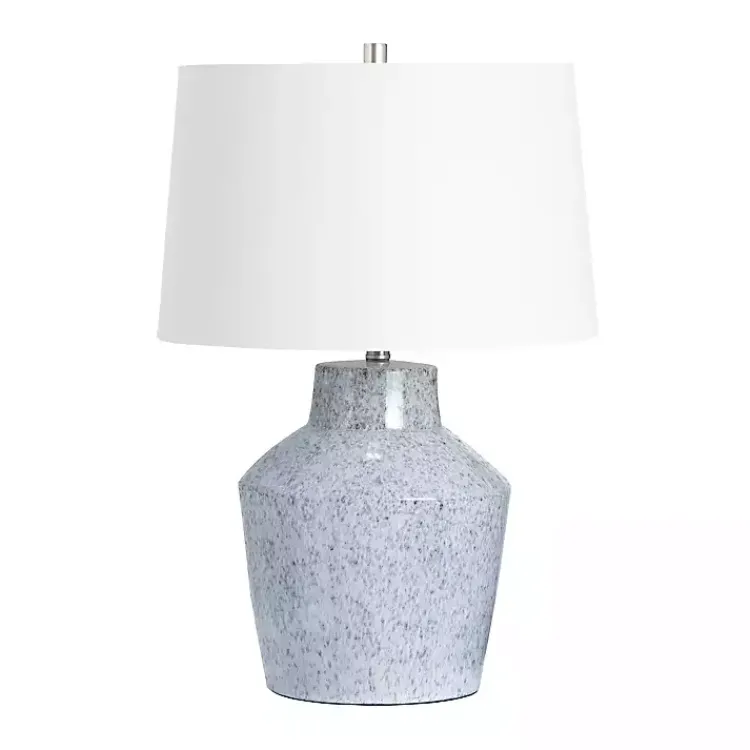 Kirklands Home Table Lamps|Speckled Ceramic Jar Table Lamp Blue
