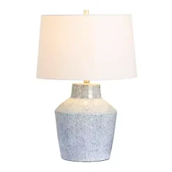 Kirklands Home Table Lamps|Speckled Ceramic Jar Table Lamp Blue