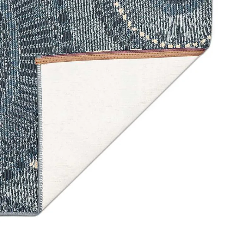 Kirklands Home Outdoor Rugs|Spheres Indoor/Outdoor Runner, 1x4 Blue