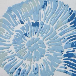 Clearance Blue Spiral Seashell Throw Pillow Pillows