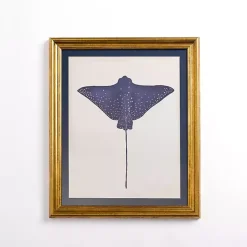 Kirklands Home Framed Art|Blue Stingray Framed Art Print