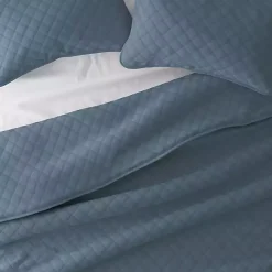 Kirklands Home Quilts|Stitched Diamond 2-pc. Twin Quilt Set Blue