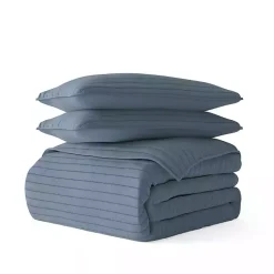 Kirklands Home Quilts|Stitched Stripes 2-pc. Twin Quilt Set Blue