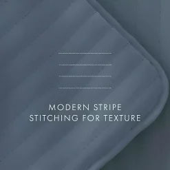 Kirklands Home Quilts|Stitched Stripes 3-pc. Queen Quilt Set Blue
