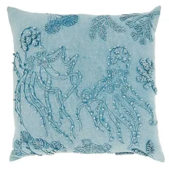 Discount Stonewashed Oceanic Octopus Throw Pillow Pillows