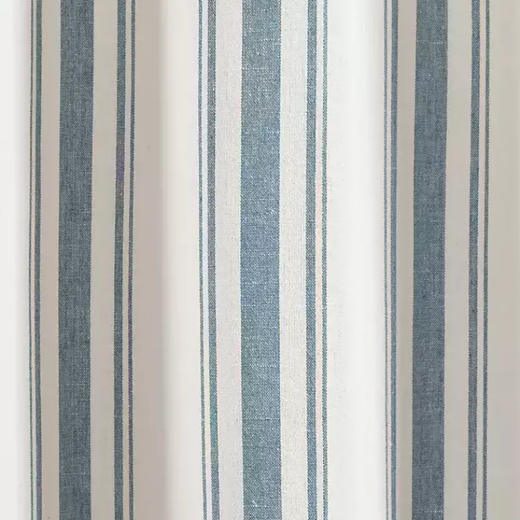 Kirklands Home Curtains & Drapes|Stripe Farmhouse Curtain Panel Set, 95 in. Blue