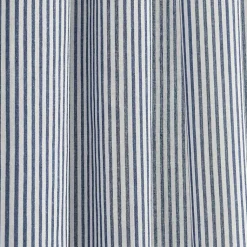 Kirklands Home Curtains & Drapes|Blue Stripe Ruffled Curtain Panel Set, 84 in.
