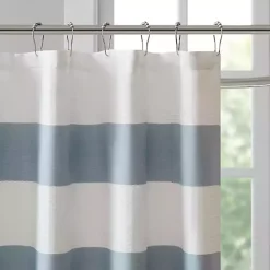 Kirklands Home Shower Curtains|Stripe Waffle Weave Shower Curtain Blue