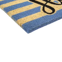 Kirklands Home Doormats|Blue Striped Hello Doormat