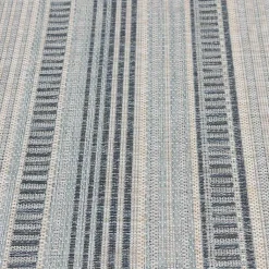 Kirklands Home Outdoor Rugs|Striped Lava Indoor/Outdoor Area Rug, 5x7 Blue