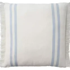 Outlet Blue Striped Linen Throw Pillow Pillows