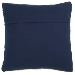 Online Blue Striped Textured Denim Pillow Pillows