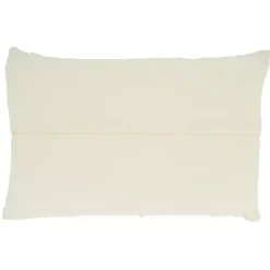 Clearance Blue Striped Woven Cotton Lumbar Pillow Pillows