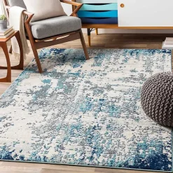Kirklands Home Area Rugs|Sutton Contemporary Area Rug, 7x10 Blue