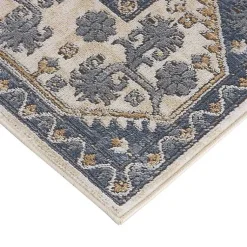 Kirklands Home Area Rugs|Blue Tile Border Area Rug, 8x10