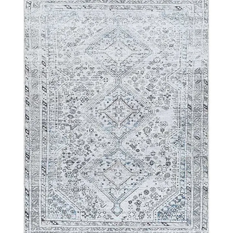 Kirklands Home Area Rugs|Traditional Washable Area Rug, 5x7 Blue