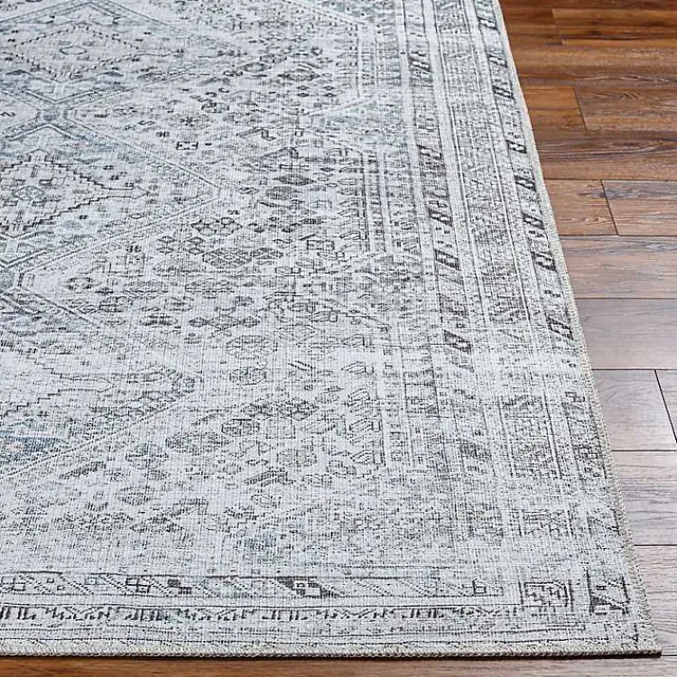 Kirklands Home Area Rugs|Traditional Washable Area Rug, 5x7 Blue