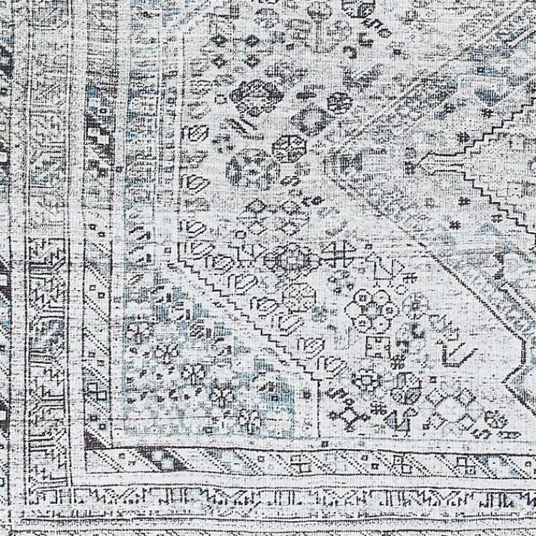 Kirklands Home Area Rugs|Traditional Washable Area Rug, 5x7 Blue