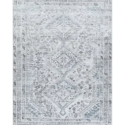 Kirklands Home Area Rugs|Traditional Washable Area Rug, 6x9 Blue