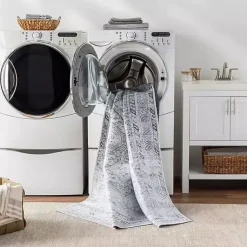 Kirklands Home Area Rugs|Traditional Washable Area Rug, 6x9 Blue