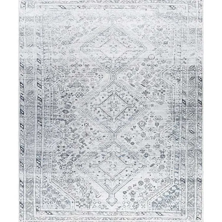 Kirklands Home Area Rugs|Traditional Washable Area Rug, 8x12 Blue