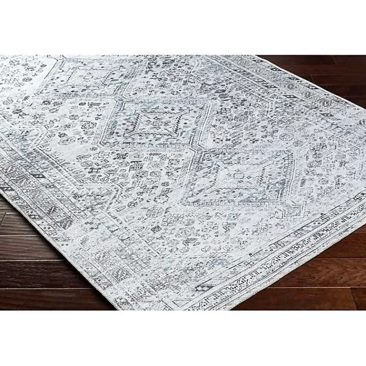 Kirklands Home Area Rugs|Traditional Washable Area Rug, 8x12 Blue