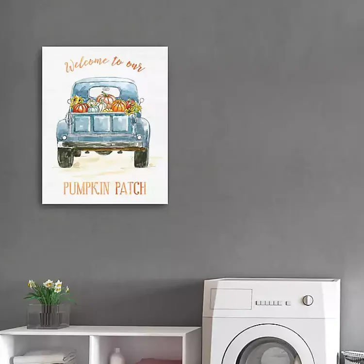 Discount Truck Pumpkin Patch Canvas Art Print Fall
