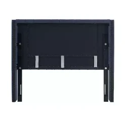 Kirklands Home Beds & Headboards|Tufted Upholstered Metal Leg Queen Headboard Blue