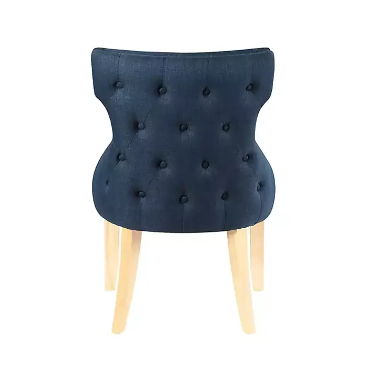 Kirklands Home Dining Chairs|Upholstered Wingback Dining Chairs, Set of 2 Blue