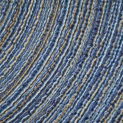 Kirklands Home Table Linens|Variegated Round Placemats, Set of 6 Blue