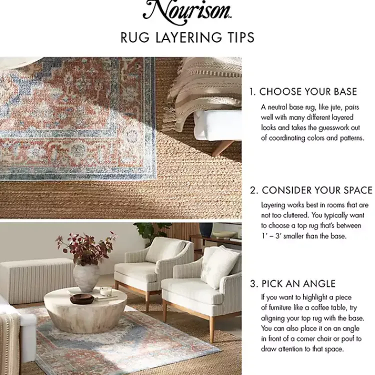 Kirklands Home Outdoor Rugs|Blue Vintage Medallion Indoor/Outdoor Rug, 4x6