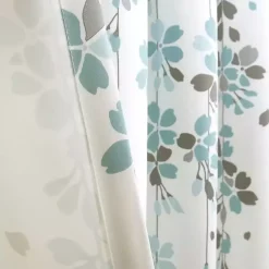 Kirklands Home Curtains & Drapes|Blue Weeping Flower Curtain Panel Set, 95 in.