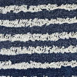 Online Blue Wispy Ways Tufted Stripes Cotton Pillow Pillows