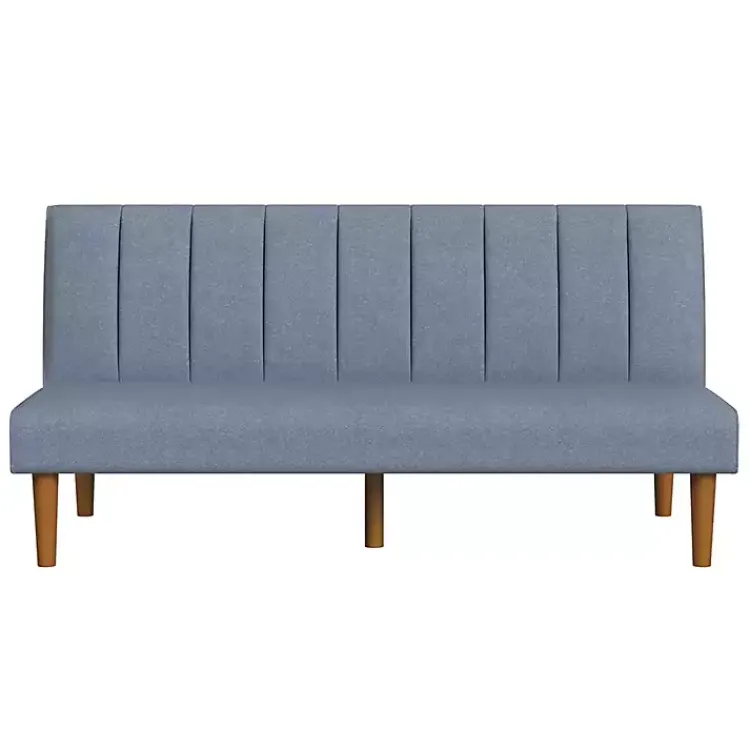 Kirklands Home Sofas & Loveseats|Woven Channel Convertible Sofa Blue
