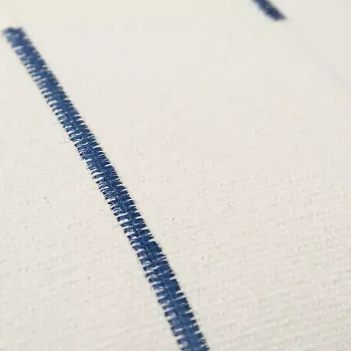 Sale Blue Woven Lines Throw Pillow Pillows