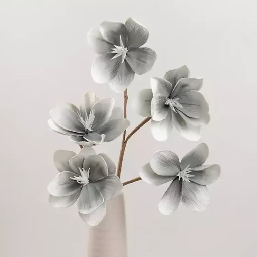 Clearance Blue-Gray Japanese Magnolia Foam Spray Stems & Bouquets