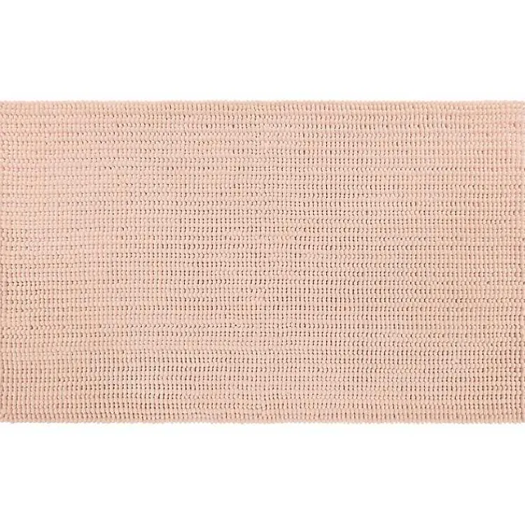 Kirklands Home Bathroom Rugs|Blush Memory Foam Chenille Bath Mat, 34 in. Pink
