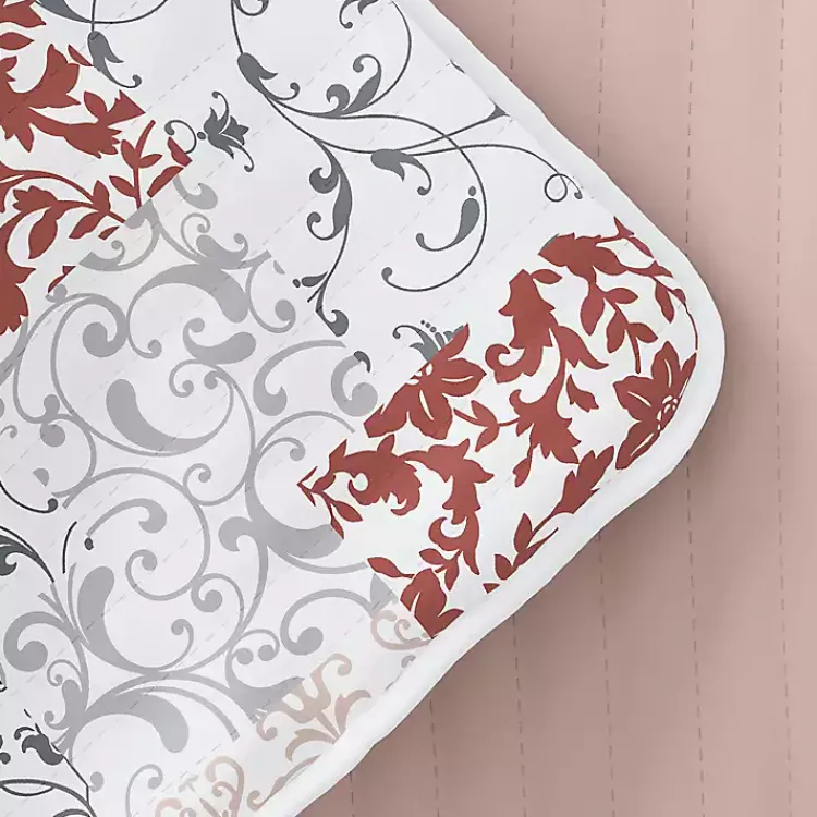 Kirklands Home Quilts|Blush Patchwork Reversible 3-pc. King Quilt Set