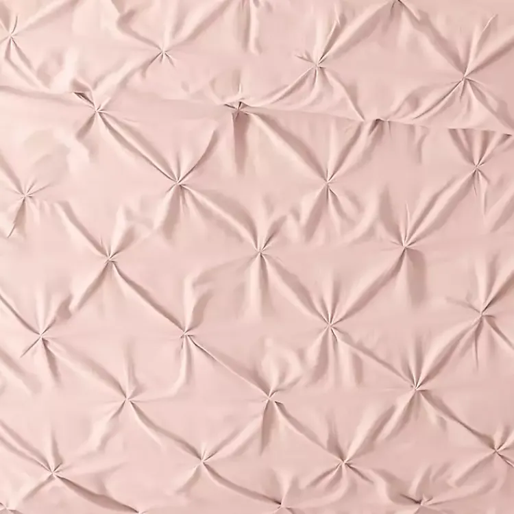 Kirklands Home Duvets|Blush Pinched 2-pc. Twin Duvet Cover Set Pink