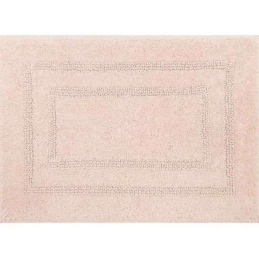 Kirklands Home Bathroom Rugs|Blush Reversible Cotton Bath Mat, 34 in. Pink