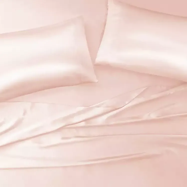 Kirklands Home Bed Sheets|Blush Satin Standard 2-pc. Pillow Case Set Pink
