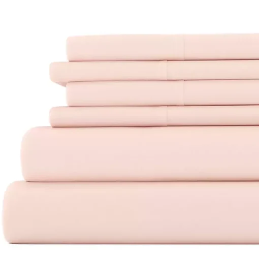 Kirklands Home Bed Sheets|Blush Ultra Soft 6-pc. Full Sheet Set Pink