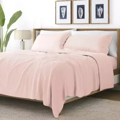 Kirklands Home Bed Sheets|Blush Ultra Soft 3-pc. Twin XL Sheet Set Pink