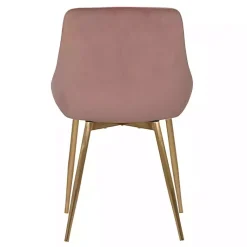 Kirklands Home Dining Chairs|Blush Velvet Heidi Dining Chair Pink