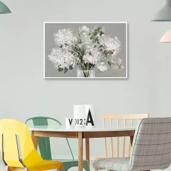 Kirklands Home Framed Art|Blushing Hydrangeas Framed Canvas Art Print