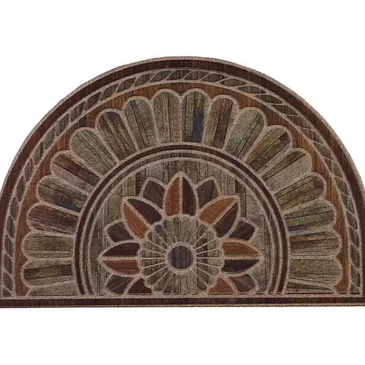 Kirklands Home Doormats|Boardwalk Path Ornamental Entry Slice Doormat