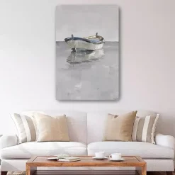 Kirklands Home Canvas Art|Boat on the Horizon Canvas Art Print Gray